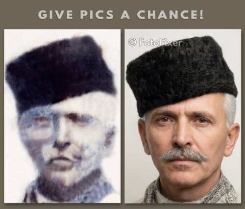 recondiționare fotografii vechi veteran război independență 1877