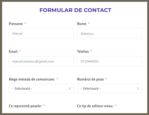 formular contact trimite poze restaurare online upload fotofixer