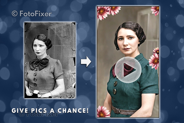 Transformare fotografie veche servicii clip din poză